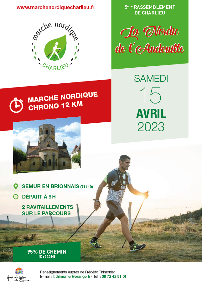 Flyer Marche Nordique 2023 - Marche Chrono